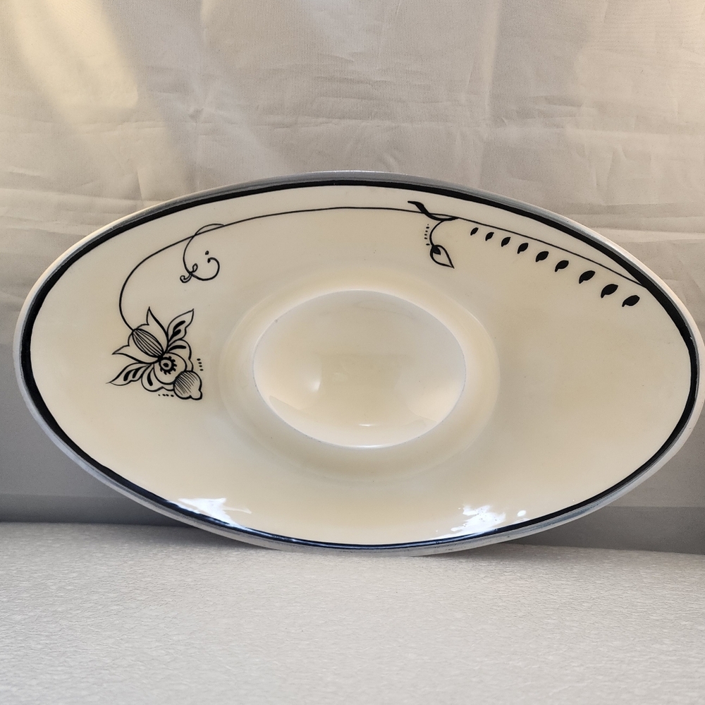 Gorham Evening Bloom Chip & Dip Bowl